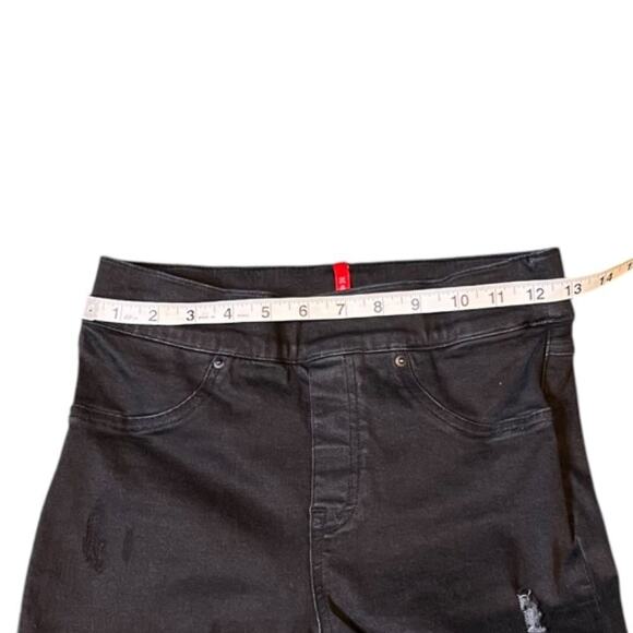 SPANX Black Distressed Skinny Jeans - Picture 6 of 12